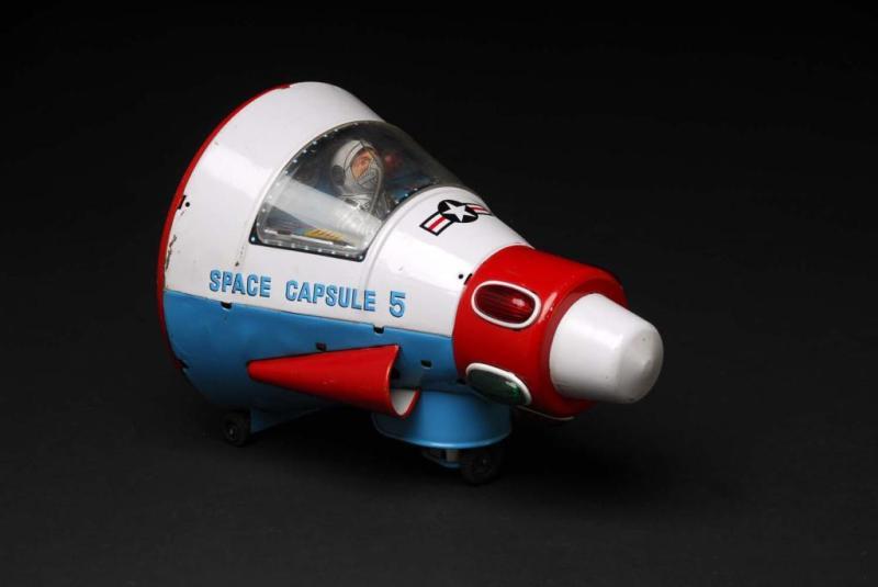 Appraisal: Space Capsule Toy Description Japanese Made by Masudaya Working When