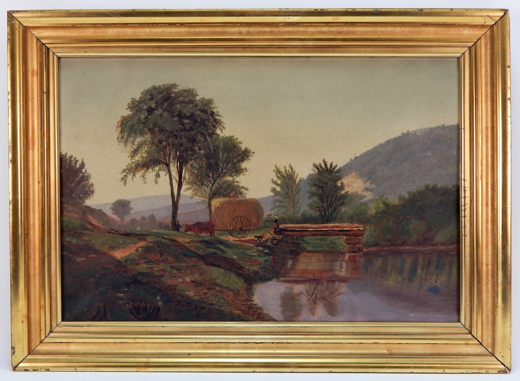 Appraisal: AMERICAN SCHOOL IMPRESSIONIST LANDSCAPE PAINTING United States Late th-Early th