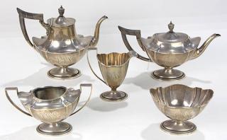 Appraisal: Gorham sterling silver hot beverage service in the Plymouth pattern