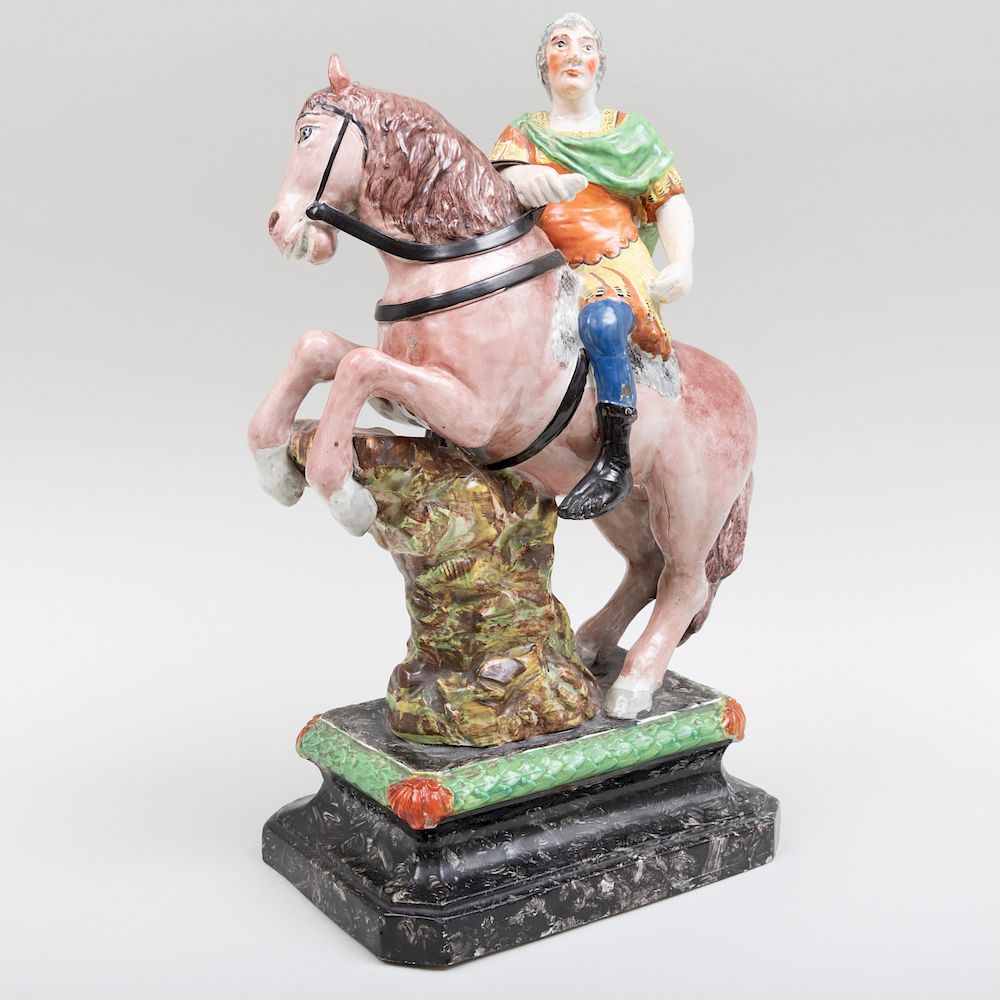 Appraisal: Staffordshire Pearlware Figure of William III Probably Enoch Wood in