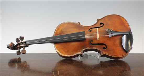 Appraisal: An American violin by August Gemunder dated the interior with