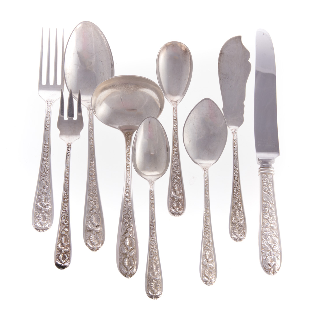 Appraisal: Stieff Corsage sterling silver -pc flatware comprising knives in L