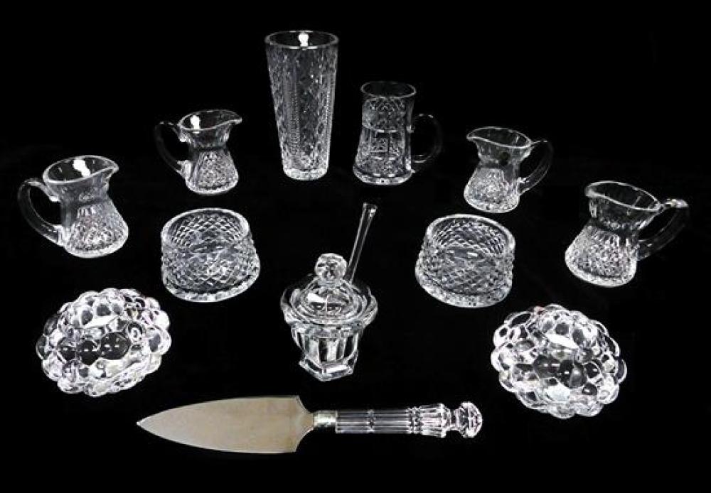 Appraisal: GLASS Twelve pieces including Baccarat Orrefors Waterford and Cashs pieces