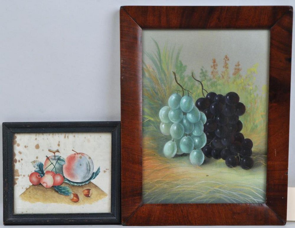 Appraisal: Two Small Framed Still Life Paintings of Fruit one a