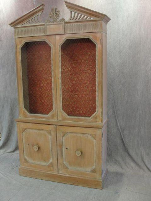 Appraisal: Painted China Cabinet From a Queens NY estate Dimensions w