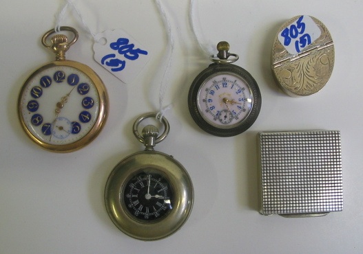 Appraisal: A COLLECTION OF FIVE three lady's pocket watches and two