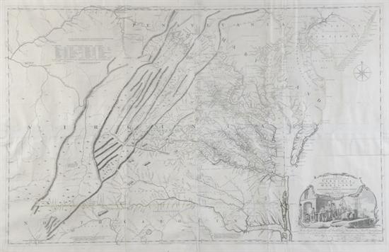 Appraisal: A MAP OF THE MOST INHABITED PART OF VIRGINIA drawn