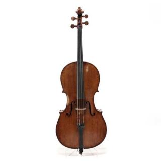 Appraisal: th Century Continental Cello With Manuscript Pressenda Label possibly German