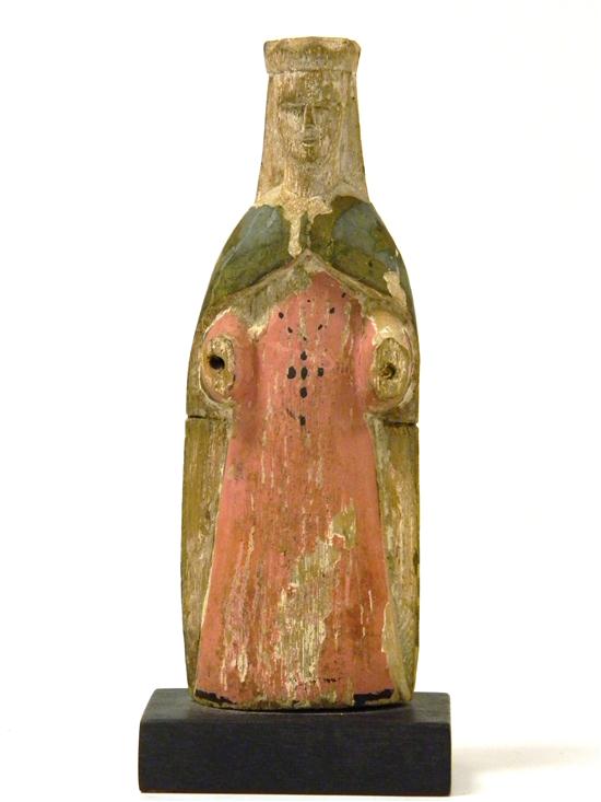 Appraisal: Puerto Rican carved and painted santos Virgin del Carmen wear