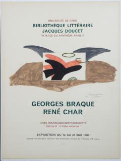 Appraisal: Georges Braques - Flying Birds lithograph proof on arches paper