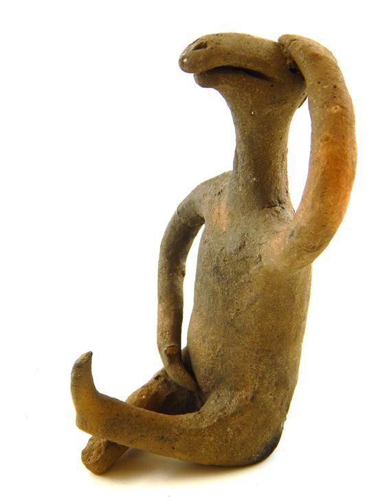 Appraisal: TRIBAL Tesuque Pueblo of the Tewa New Mexico pottery figure