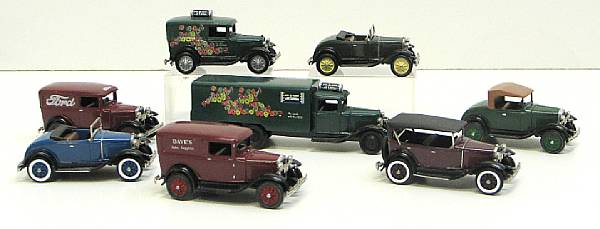 Appraisal: Nostalgic Miniatures Lot includes white metal limited issue era vehicles