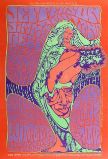 Appraisal: Bill Graham Vintage Rock Poster BG Wes Wilson American b