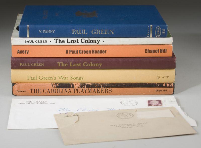 Appraisal: NC Playwright Paul Green Letter and Book Grouping includes letters