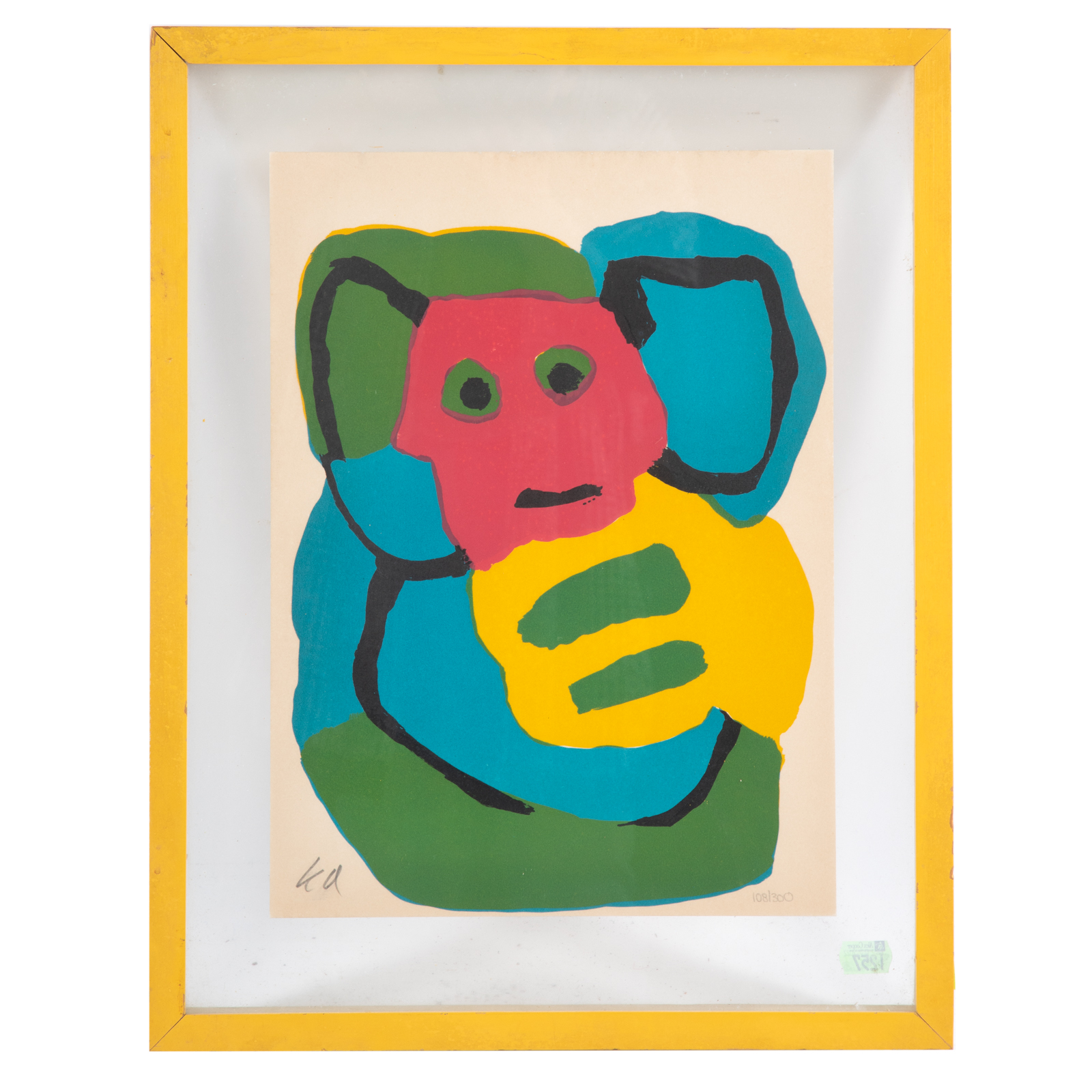 Appraisal: KAREL APPEL BEAR LITHOGRAPH Dutch - Lithograph in colors ed