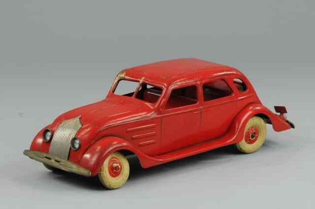 Appraisal: KINGSBURY CHRYSLEER AIRFLOW SEDAN Pressed steel painted in red overall