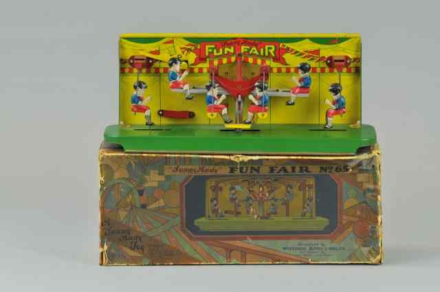 Appraisal: SUNNY ANDY ''FUN FAIR'' Wolverine lithographed tin depicts six children