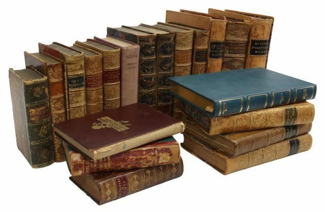 Appraisal: lot of English language library shelf books many with gilt