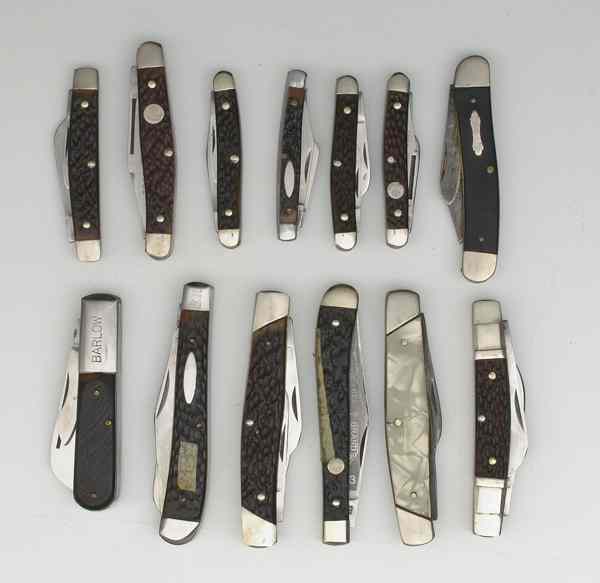 Appraisal: Boker U S A Pocket Knives Lot of Nine various