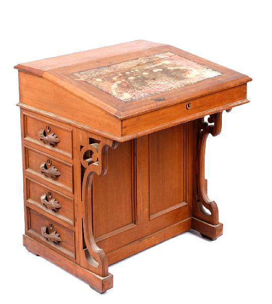 Appraisal: A Davenport desk losses height in width in depth in