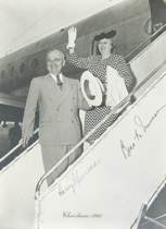 Appraisal: Autographed Photograph of President Truman and His Wife Black and