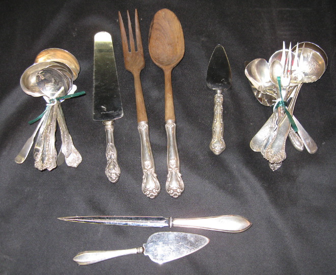 Appraisal: Twenty-Three-Piece Harlequin Suite of Sterling Silver Flatware including sauce ladles