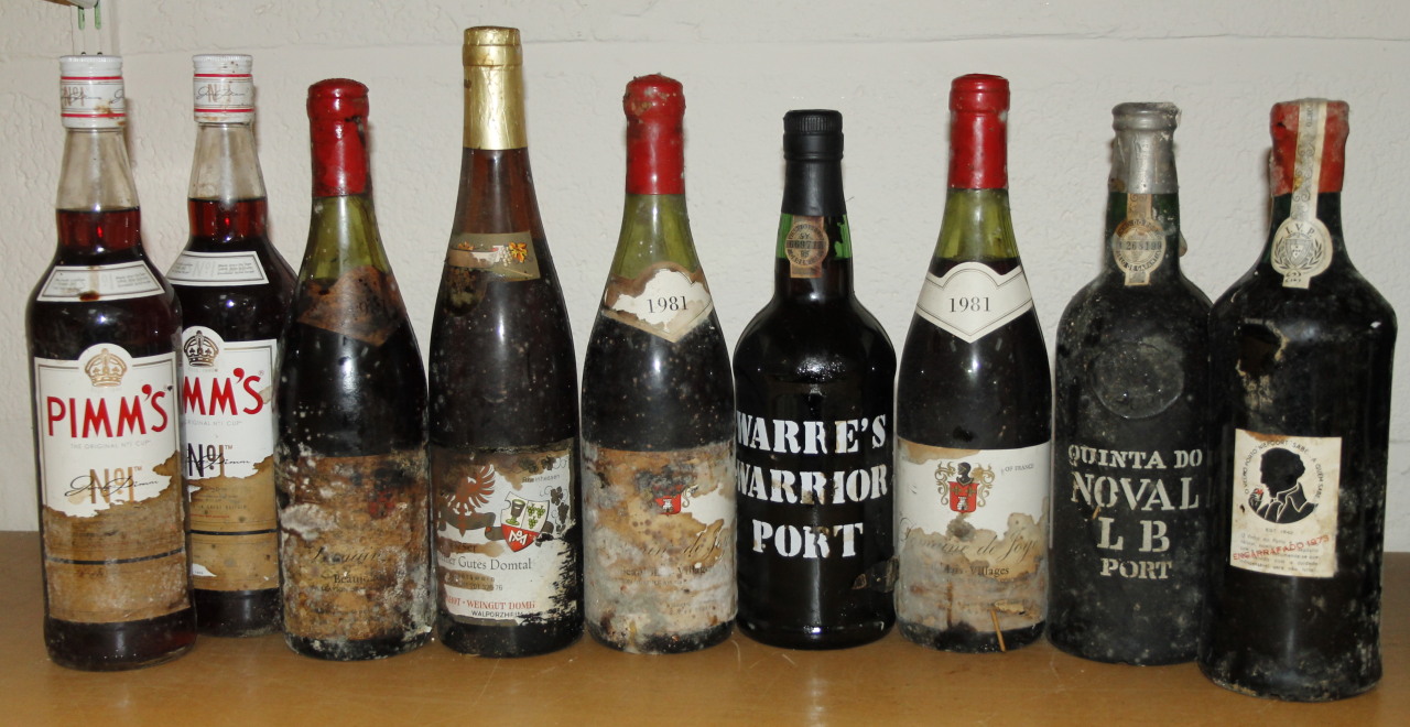 Appraisal: Various vintage and other port to include Domanie De Joye