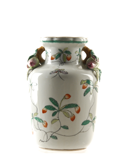 Appraisal: A Decorative Qing Porcelain Vase with painted design of fruits