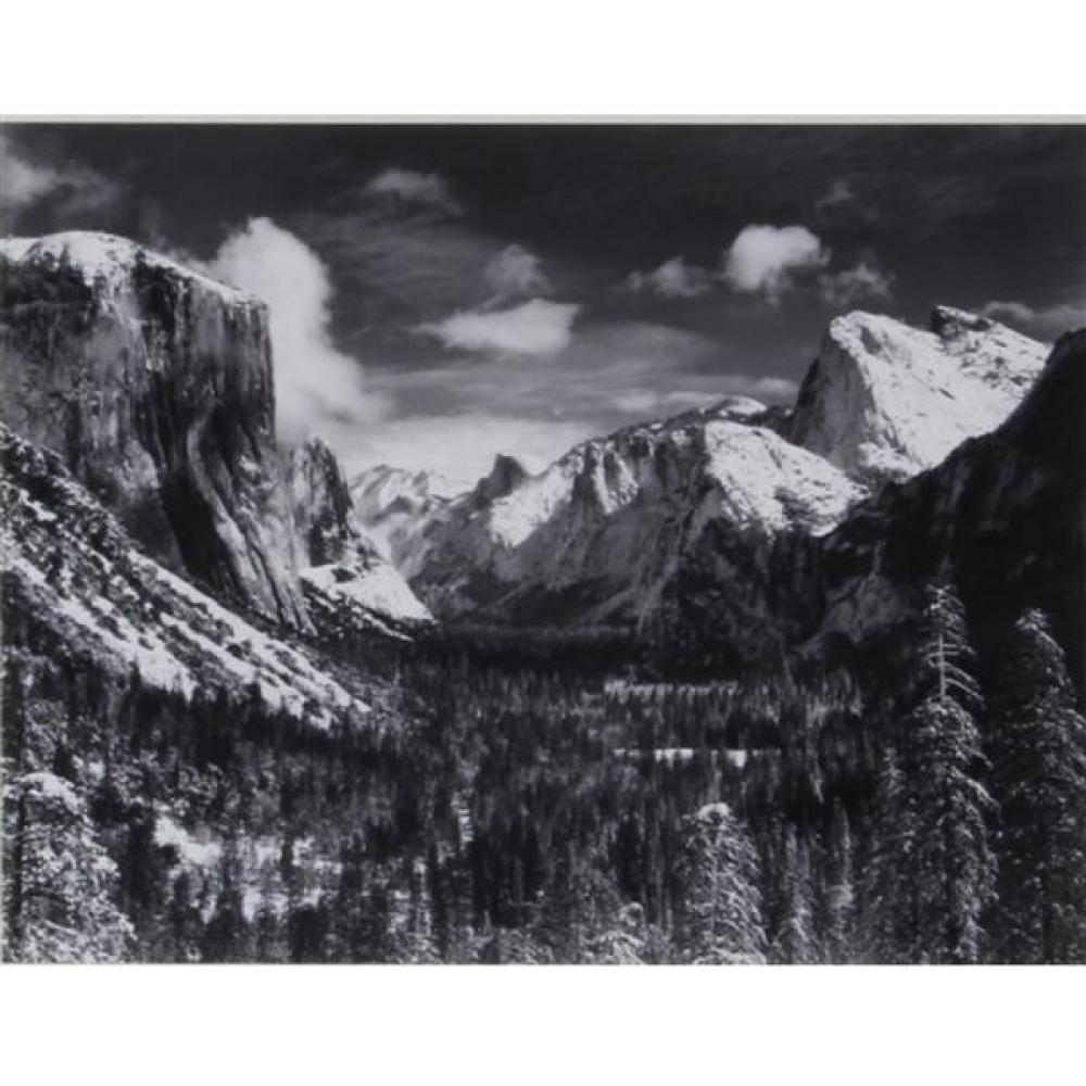 Appraisal: ANSEL ADAMS AMERICAN - YOSEMITE VALLEY FROM INSPIRATION POINT WINTER