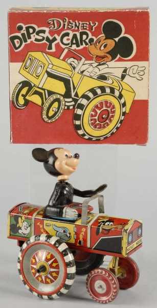 Appraisal: Tin Marx Disney Mickey Mouse Dipsy Car Toy Description American