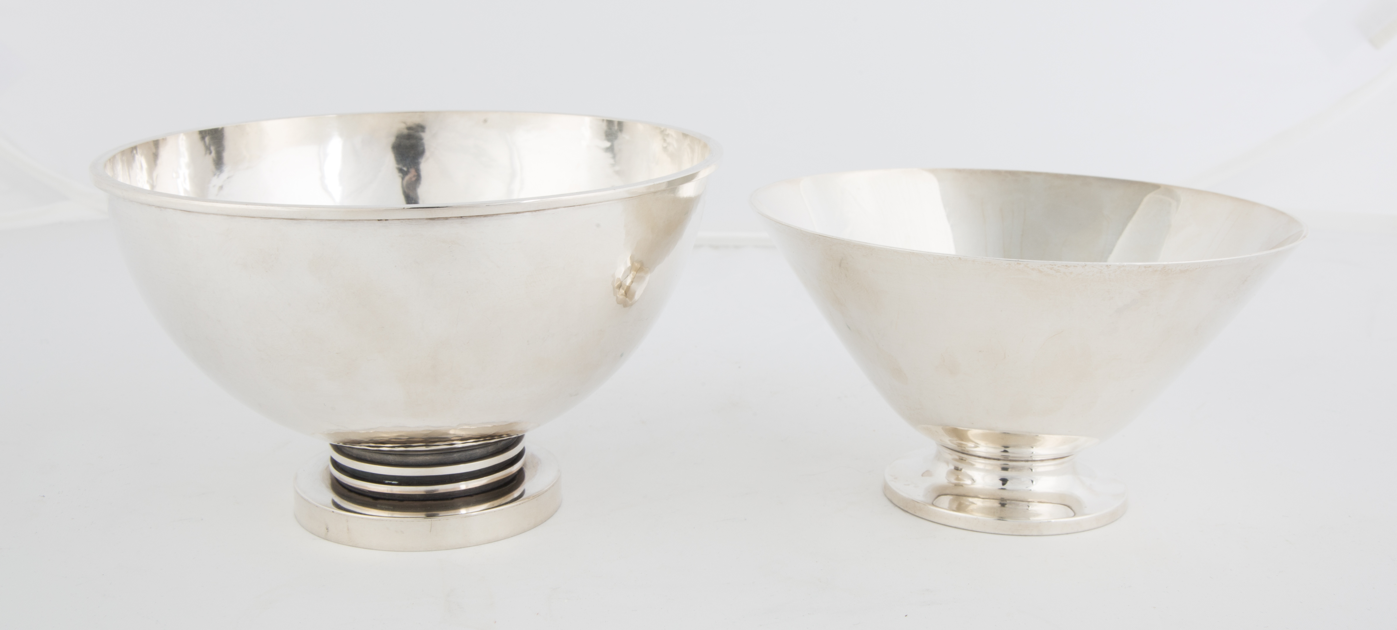 Appraisal: Two Sterling Silver Bowls Makers mark HJC Tiffany M ozt