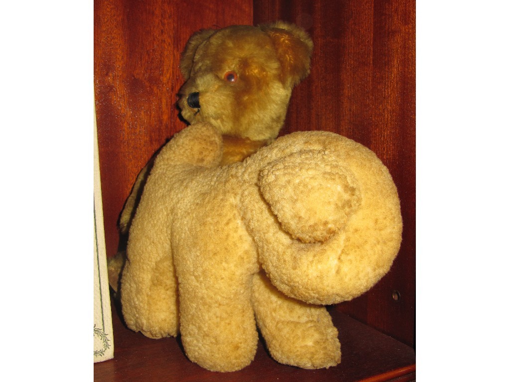 Appraisal: Lot comprising teddy bear and another soft toy