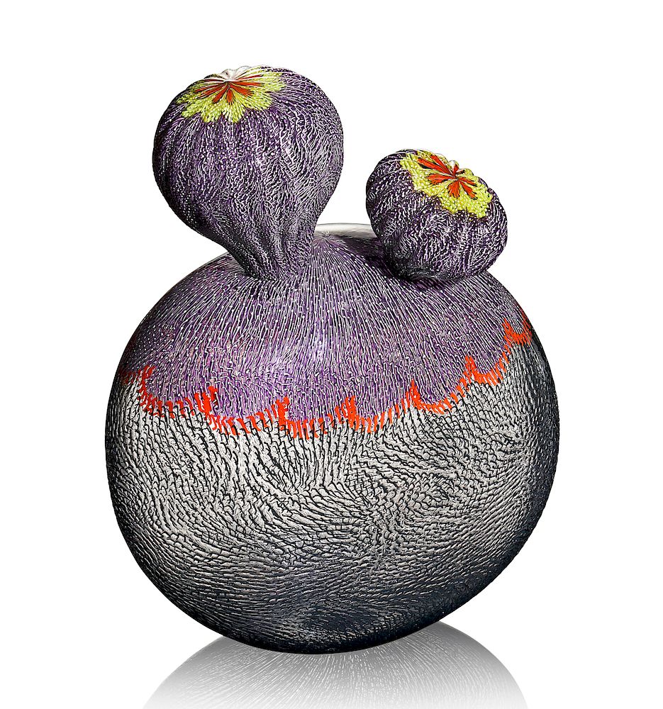 Appraisal: Josh Bernbaum Sonoran Signed Furnace-Worked Blown Glass Granulare Murinne Process