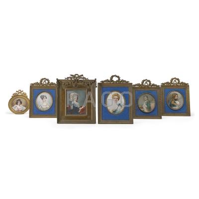 Appraisal: EUROPEAN PORTRAIT MINIATURES Six on ivory include two of Napoleon