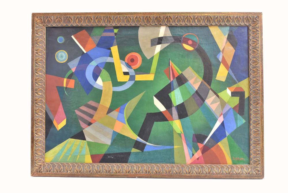 Appraisal: ATTRIBUTED TO ROLPH SCARLETT CANADIAN AMERICAN - Untitled Abstract Signed