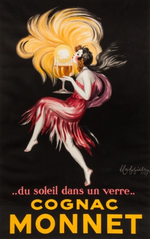 Appraisal: Leonetto Cappiello Cognac Monnet litho poster Italian - Color lithographic