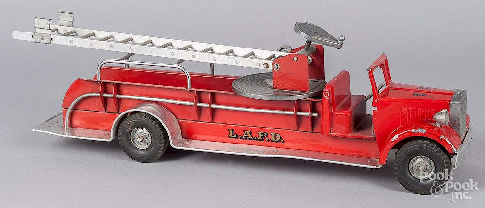 Appraisal: Smith Miller pressed steel L A F D ladder truck