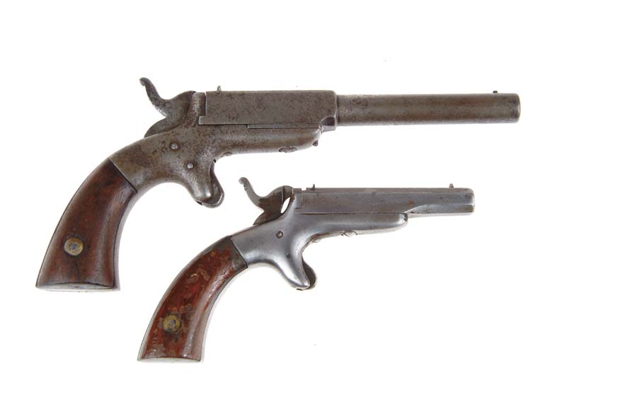 Appraisal: LOT OF TWO ALLEN WHEELOCK SINGLE SHOT PISTOLS Cal RF