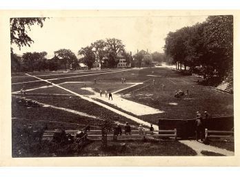 Appraisal: Original CDV of the Dartmouth Nine baseball team playing on