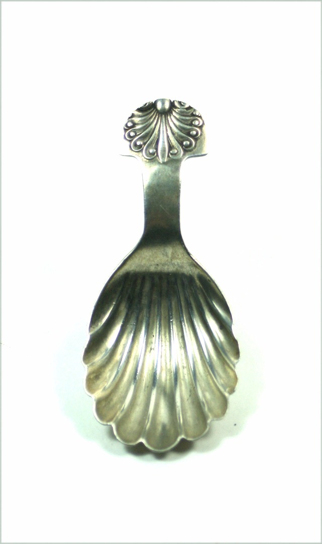 Appraisal: A George III style silver caddy spoon Levi Salaman Birmingham