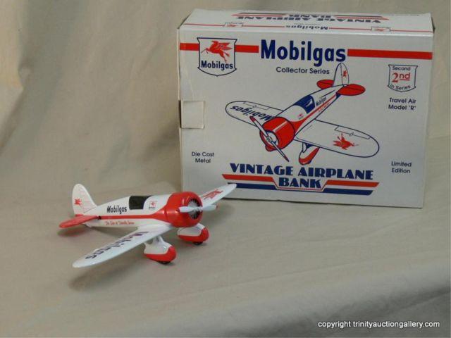 Appraisal: Mobilgas Limited Edition Die Cast Airplane Bank - Replica of