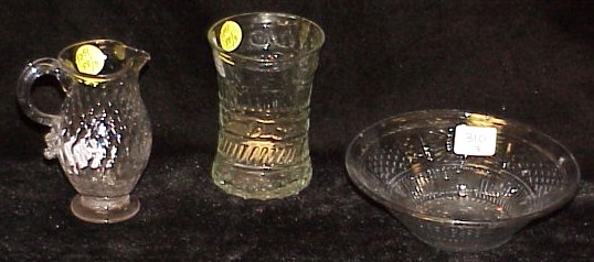 Appraisal: American mold blown glass probably early th C including a