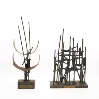 Appraisal: David Gould bronze sculptures David Gould bronze sculptures David Gould