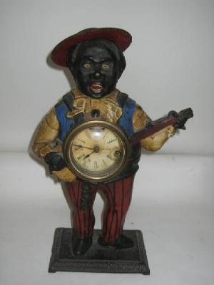 Appraisal: AN AMERICAN NOVELTY BLINKING EYE MANTEL CLOCK c modelled as