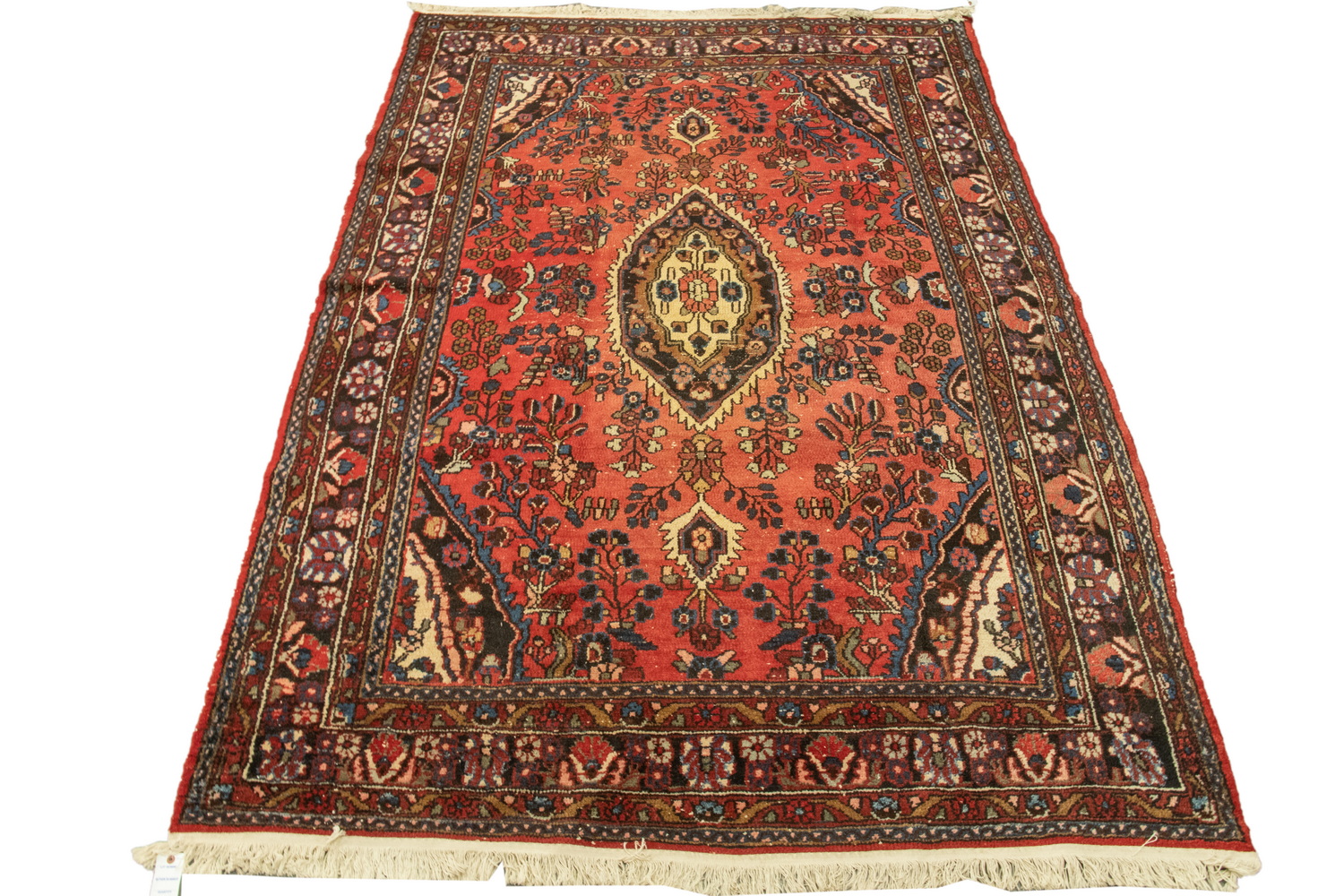 Appraisal: HAMADAN CARPET ' X ' Made in Northwest Persia second