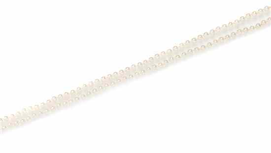 Appraisal: A Single Strand Cultured Pearl Necklace containing pearls measuring approximately