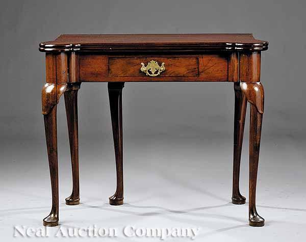 Appraisal: A Queen Anne Mahogany Tea Table th c with restorations