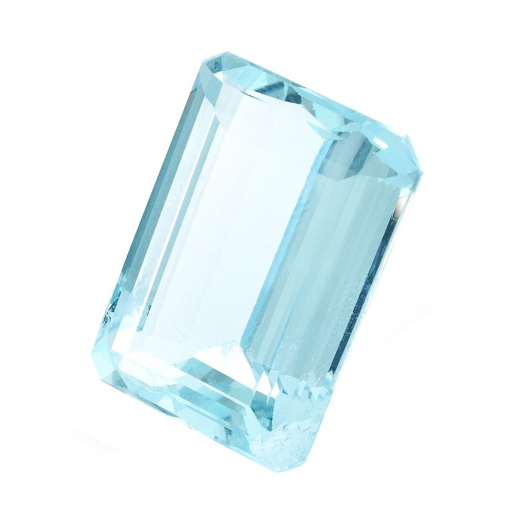 Appraisal: AGL Carat Aquamarine AGL Certified Carat Gem Quality Emerald Cut