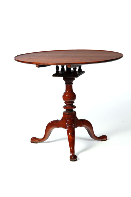 Appraisal: PENNSYLVANIA TILT-TOP TEA TABLE Possibly Lancaster or Chester County nd