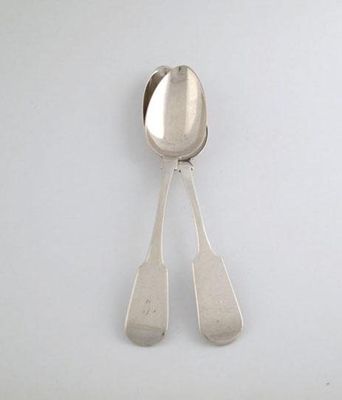 Appraisal: Alexander Mollison a silver Fiddle pattern tablespoon circa the terminal